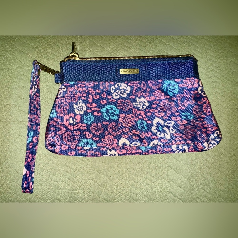 Travelon Floral Pouch RFID Like New